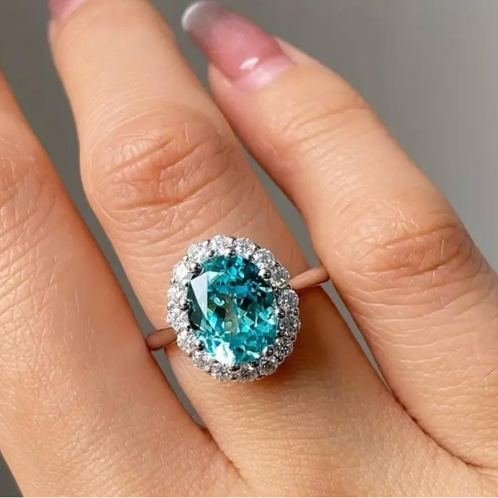 Beautiful Blue Inlaid Gemstone. (Moving Sale)